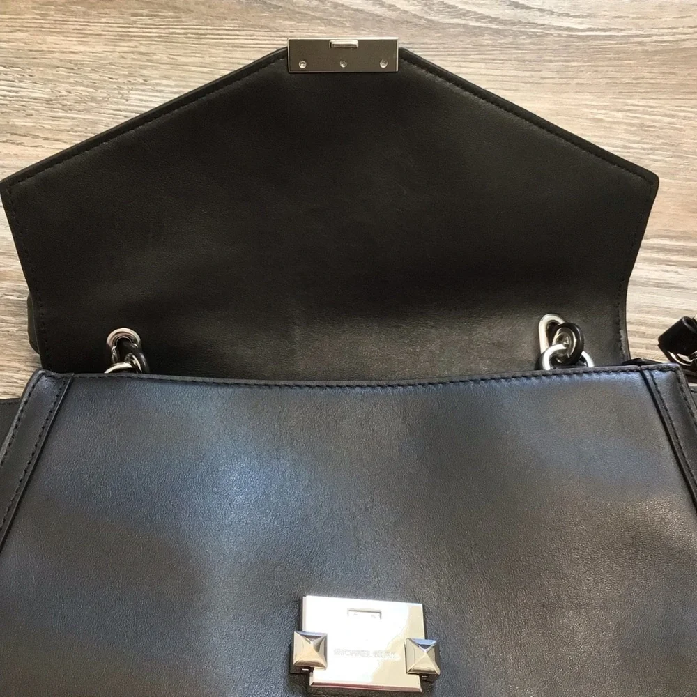 Michael Michael Kors Black Whitney Leather Satchel